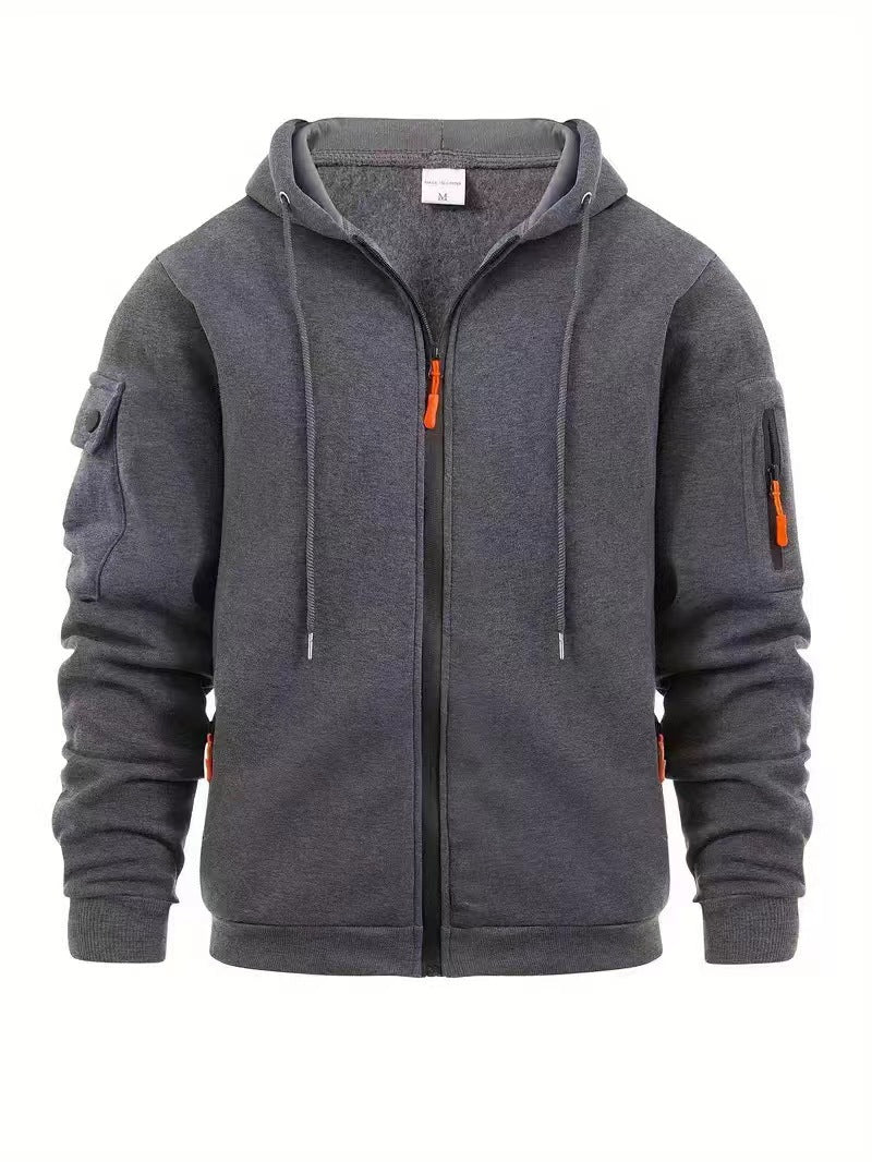 Men's Outdoor Jacket Practical Zip Pockets