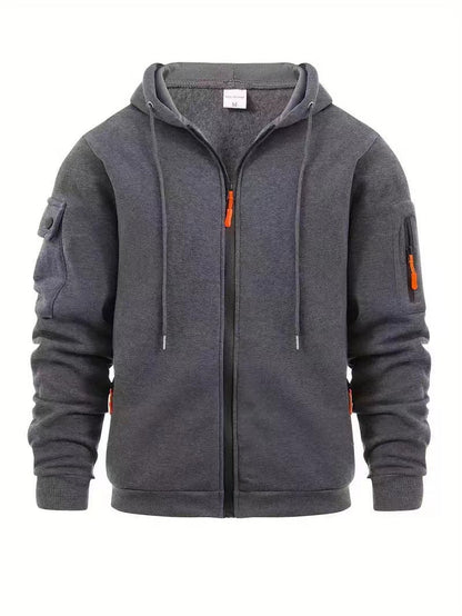 Men's Outdoor Jacket Practical Zip Pockets