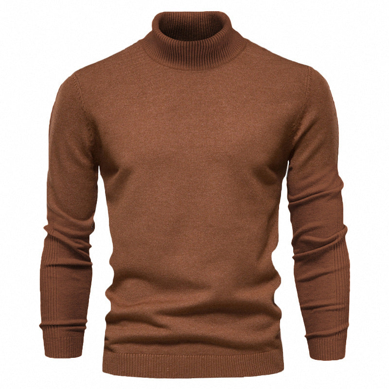 Men's Pullover High Collar Fine Rib Optimal Style