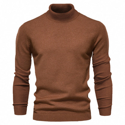 Men's Pullover High Collar Fine Rib Optimal Style