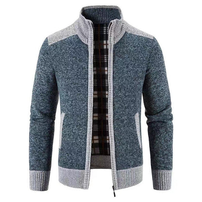 Men's Cardigan Modern Zipper Elegant Design