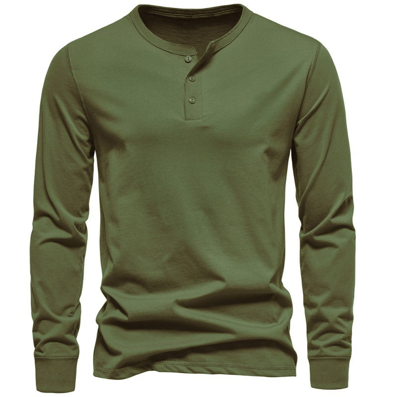 Men's Long-Sleeve Shirt Modern Button-Up Elegant