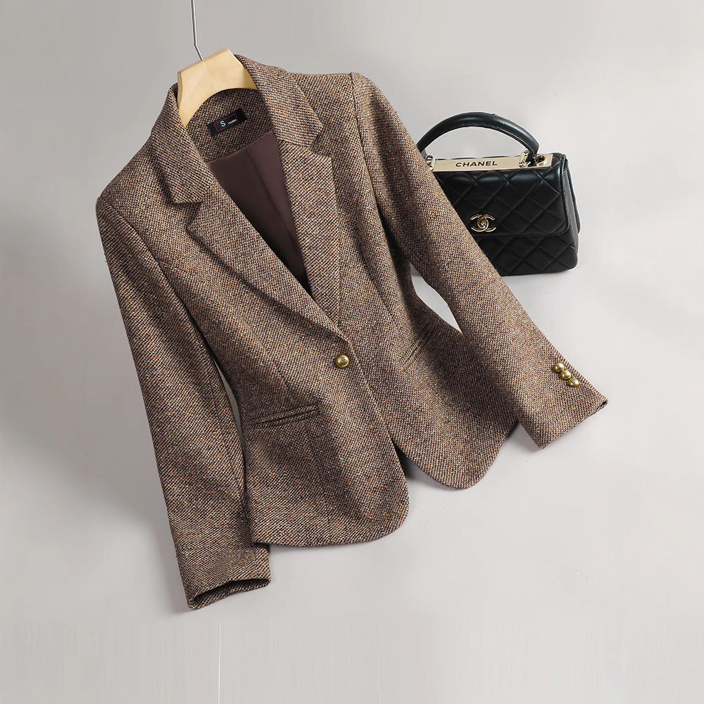 Eleganter Blazer Damen Taillierte Passform Luxus Qualität