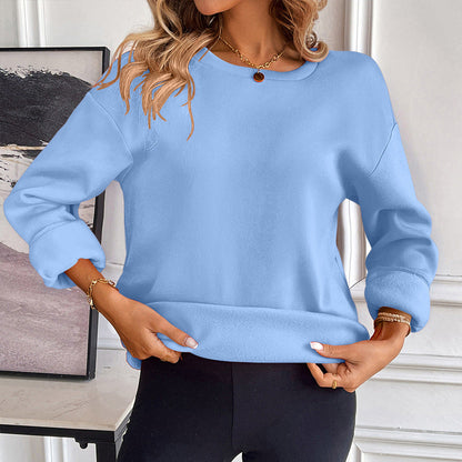 Comfortable Sweater Crew Neck Long Sleeves Soft
