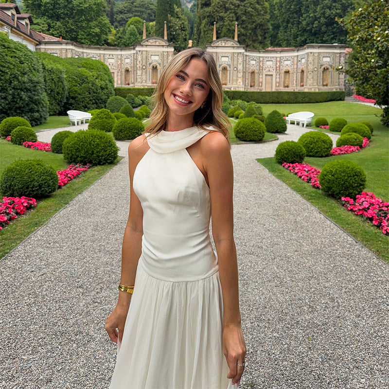 Damen Maxikleid Elegant Chiffon Lange Abendkleid - IdealeKleiden