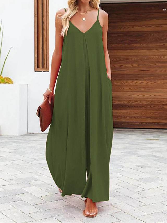 Damen Sommer Maxikleid Elegant Lang