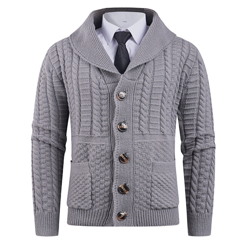 Men's Cardigan Modern Shawl Collar Practical