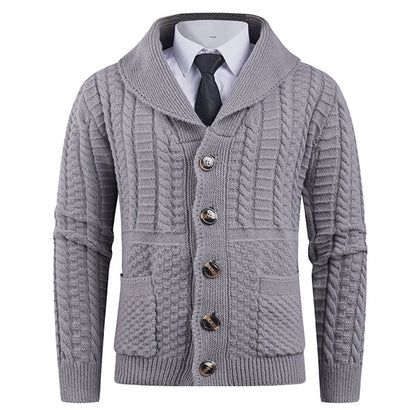 Men's Cardigan Modern Shawl Collar Practical