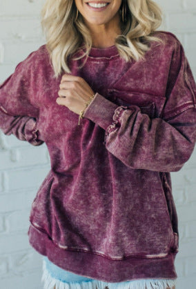 Women's Oversized Sweatshirt Comfortable with Pockets