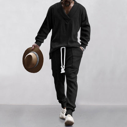 Men's Knit Suit Modern Business Set