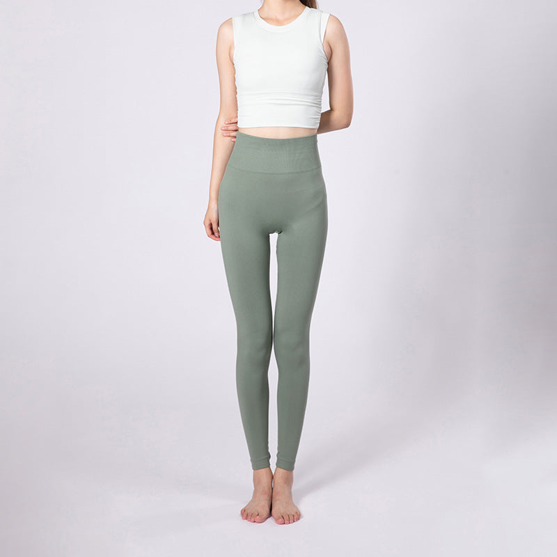 Women's Sports Set: Cropped Top and High Waisted Leggings