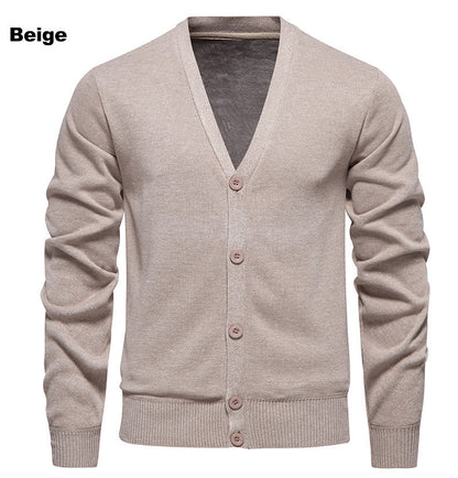 Men's Cardigan V-Neck Comfortable Buttons
