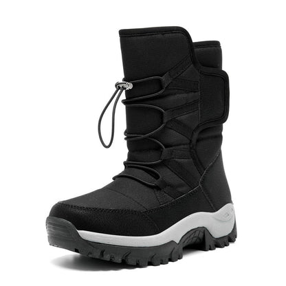 Damen Winterstiefel Rutschfest Schnell Schnürsystem