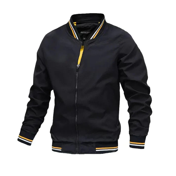 Moderner Slim-Fit Parka mit Stehkragen und Reißverschluss