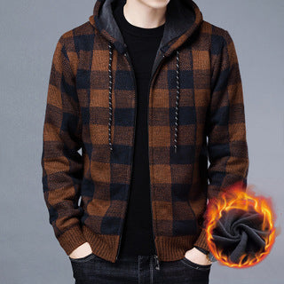 Men's Sweatshirt Jacket Warm Wool Blend Comfortable