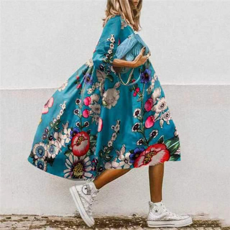 Women's Summer Dress Floral Colorful Elegant