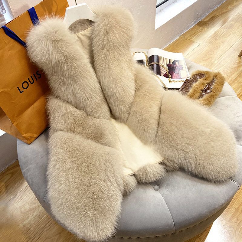 Women's Fur Vest Luxury Coat