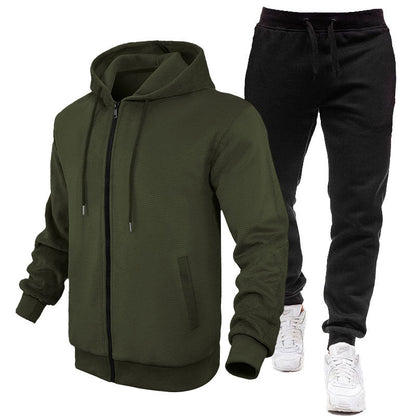 Men's Sport Suit Fleece Inner Jacket Jogging Pants