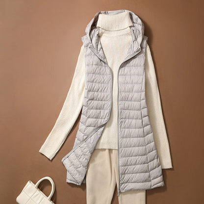 Stylish Quilted Vest with Hood and Comfort Fit