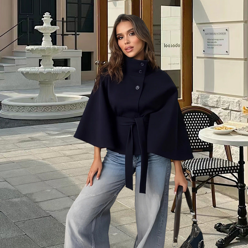 Women's Elegant Wrap Jacket with Belt