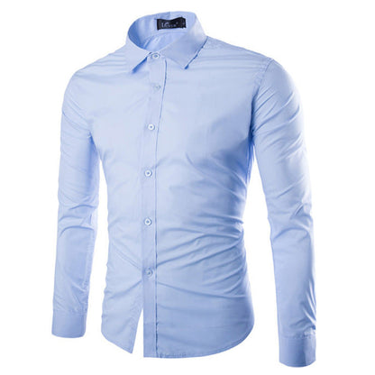Men's Shirt Elegant Long-Sleeve Modern