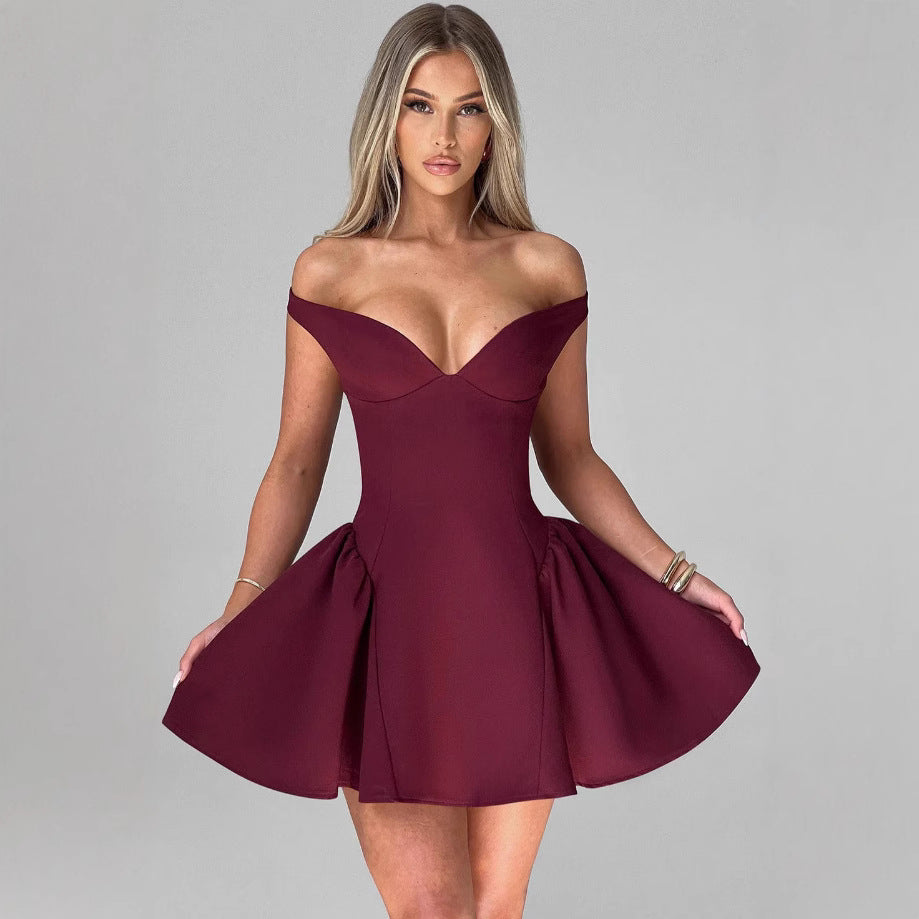 Elegant Women's Strapless Sophisticated Cocktail Dress