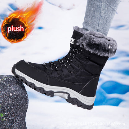 Damen Winterstiefel Warm Fleece Innensohle Rutschfest