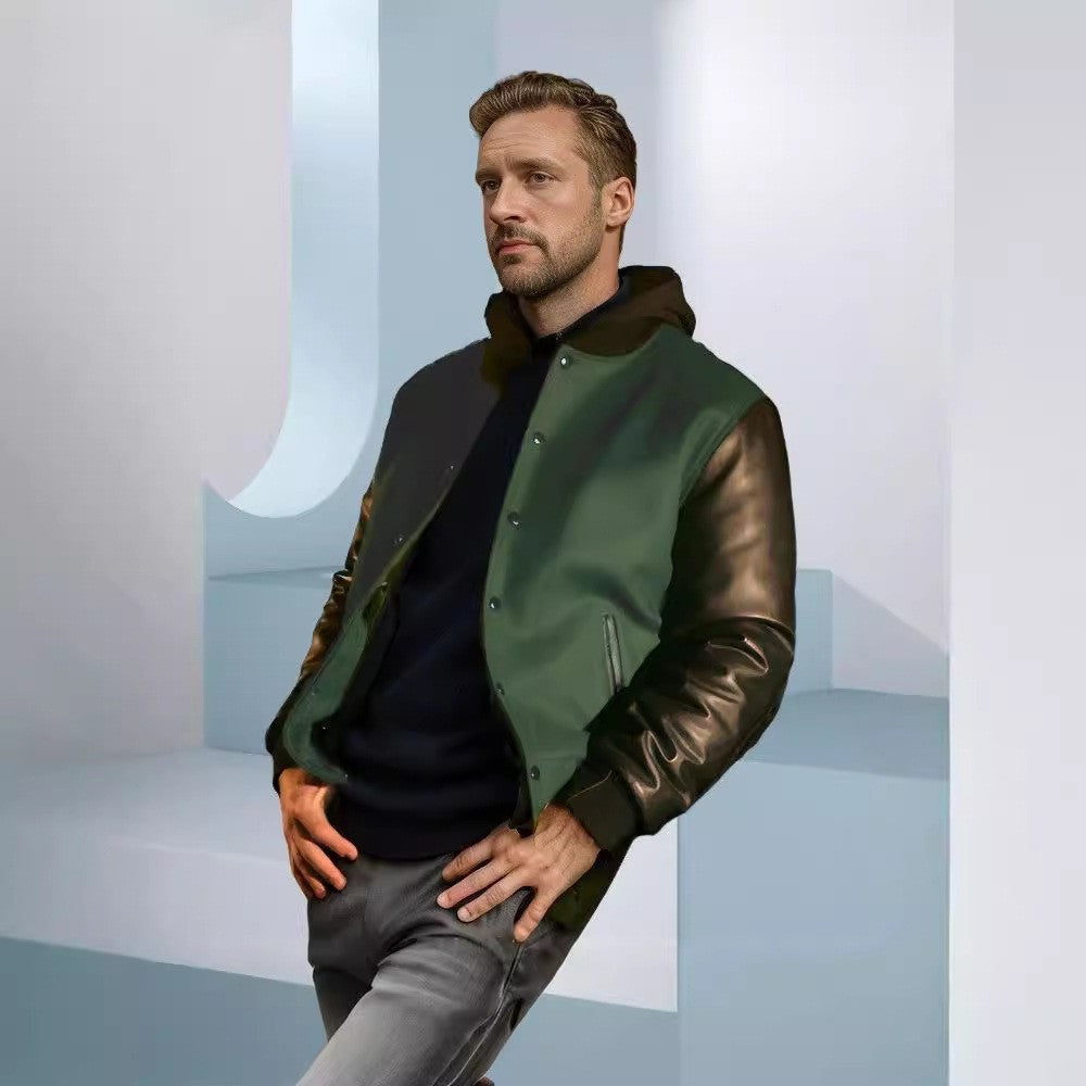 Herren Collegejacke Stylisch Sportlich - IdealeKleiden