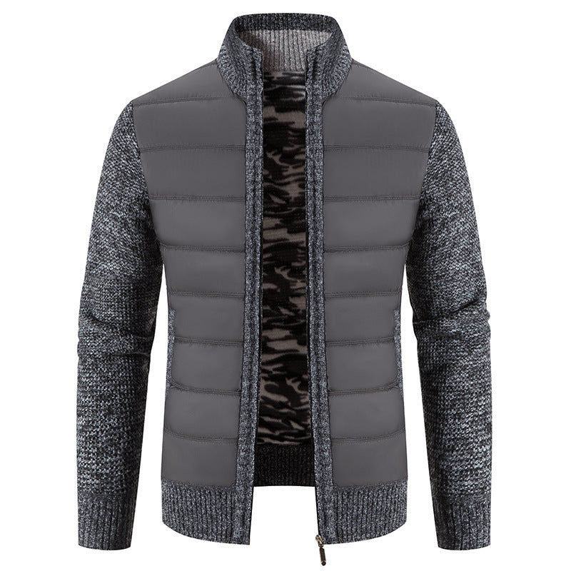 Men's Quilted Jacket Modern Knit Pattern