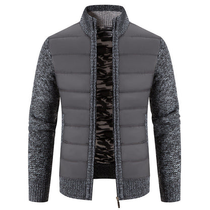 Men's Quilted Jacket Modern Knit Pattern