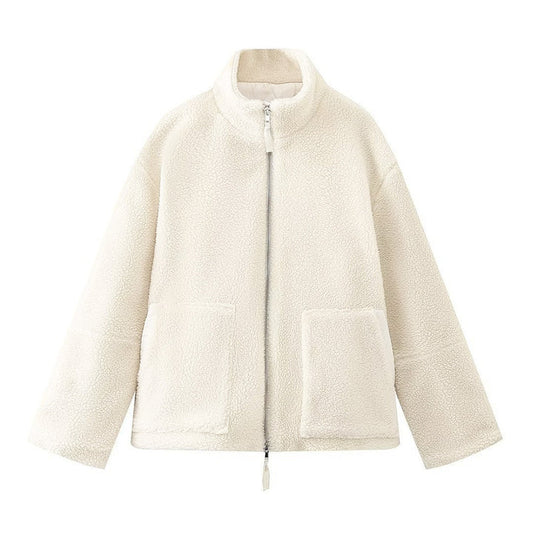 Übergröße Fleecejacke Warme Winterjacke Damen - IdealeKleiden