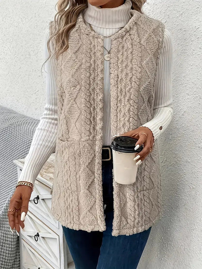 Women's Knitted Vest Luxury Design Elegant