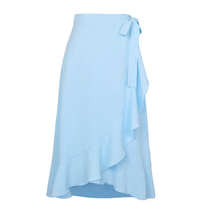 Women's Wrap Skirt Elegant Flowy Summer Dress