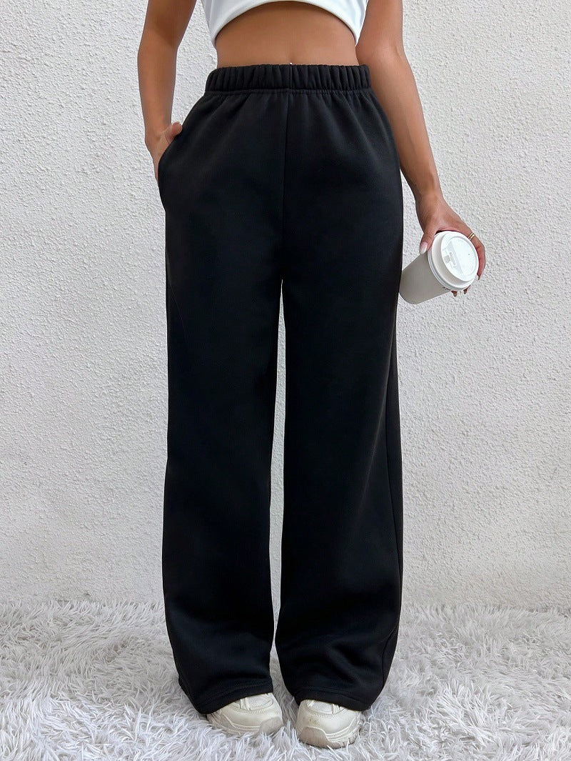 Women's Trousers Comfortable High Waist Wide Fit