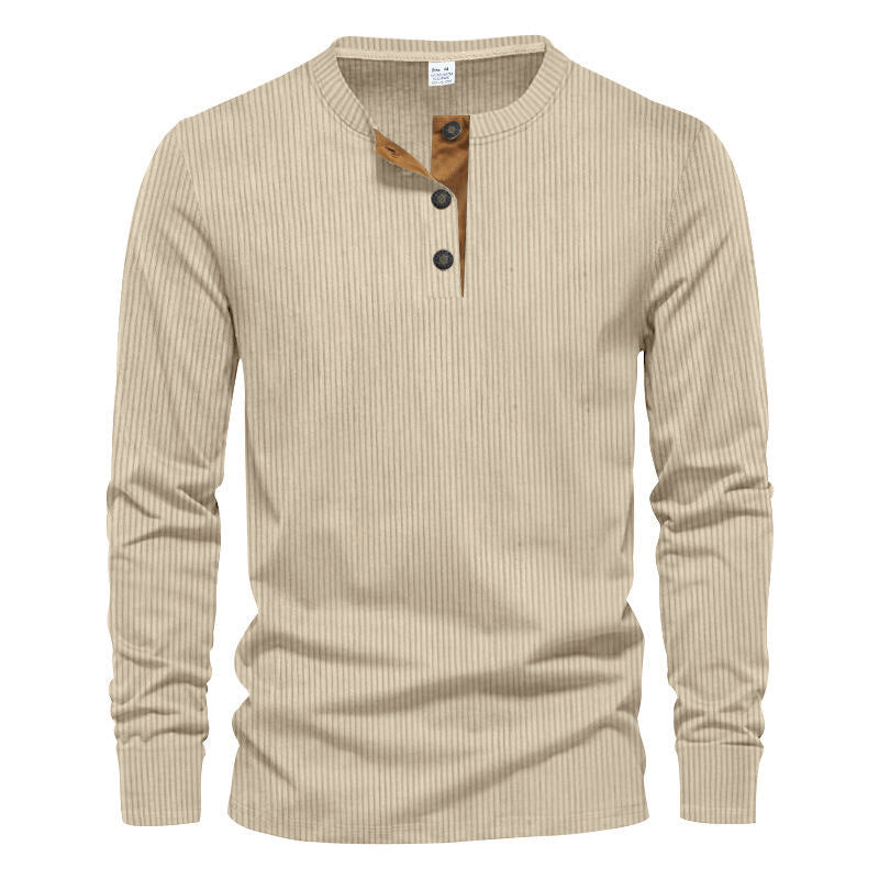 Men's Long-Sleeve Shirt Structured Modern Design