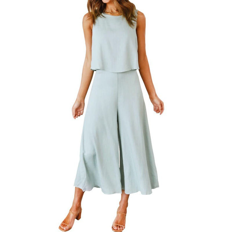 Women's Jumpsuit Elegant Flowing Wide Leg