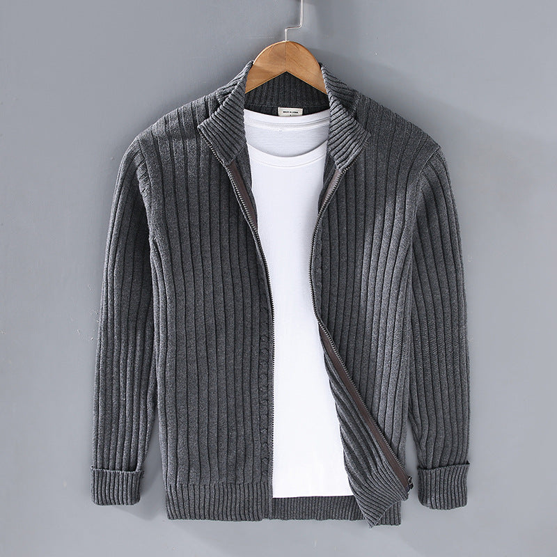 Herren Pullover Luxus Reißverschluss Design