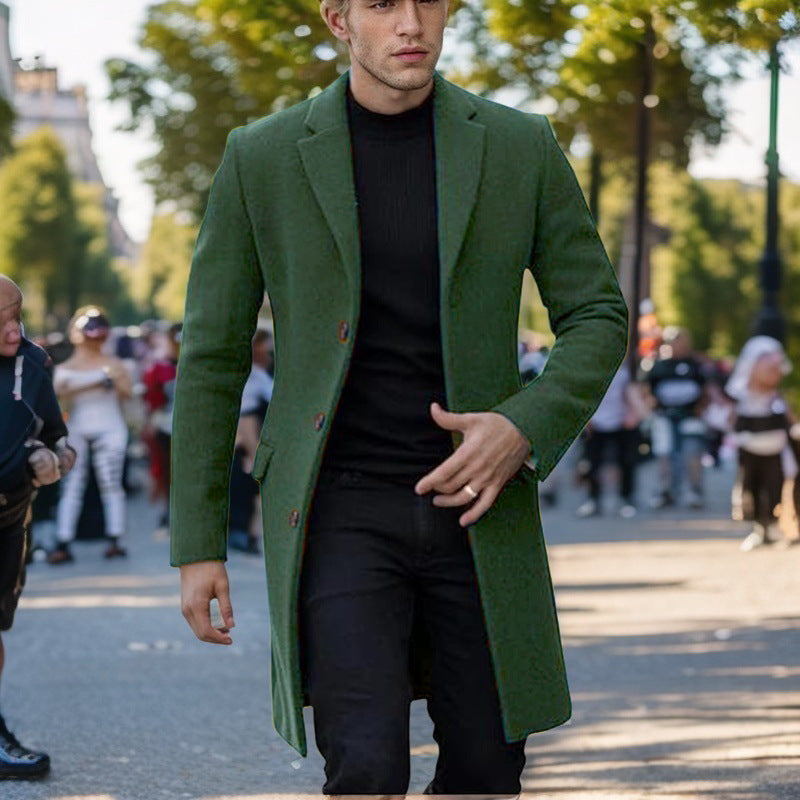 Men's Coat Elegant Design Black Cut