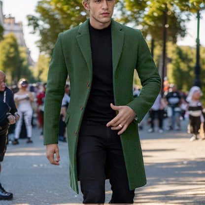 Men's Coat Elegant Design Black Cut