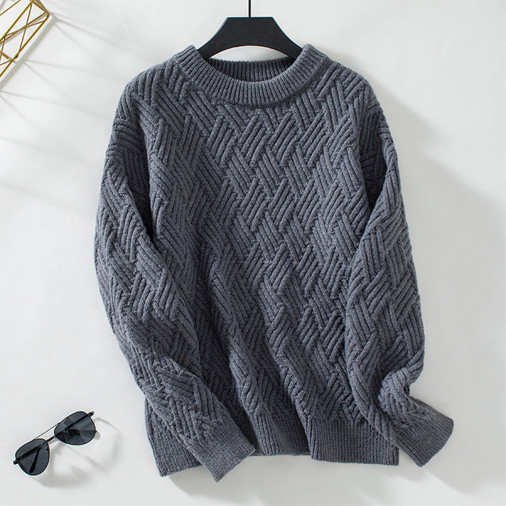 Soft Solid-Colored Sweater for Women