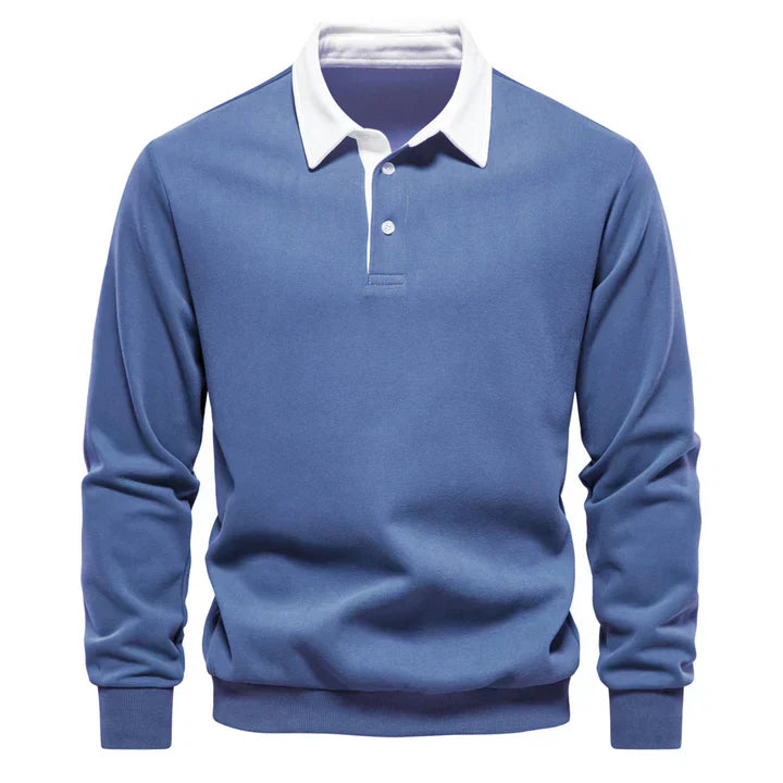 Men's Long Sleeve Polo Classic Elegant