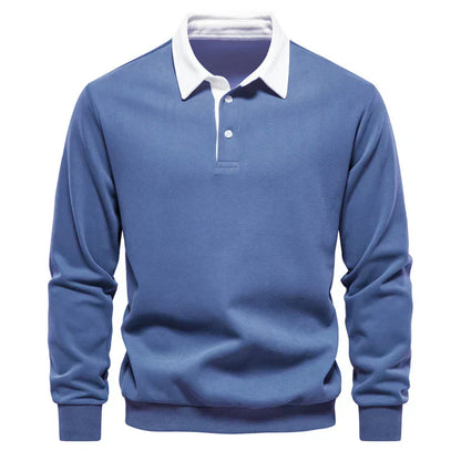 Men's Long Sleeve Polo Classic Elegant