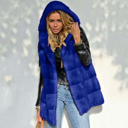 Women's Fleece Jacket With Hood Warm And Comfortable