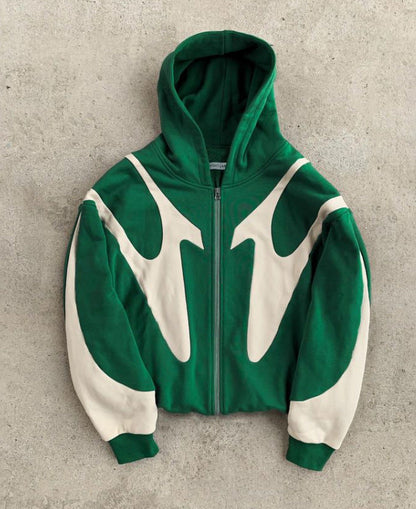 Women's Modern Hoodie with Contrast Inserts