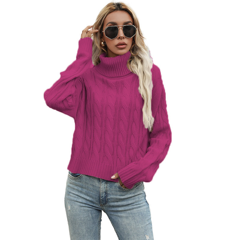 Women's Pullover Chunky Knit Cable Pattern Elegance
