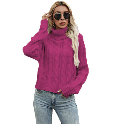 Women's Pullover Chunky Knit Cable Pattern Elegance