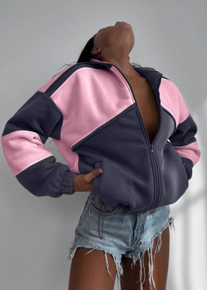 Practical winter jacket Zipper closure
