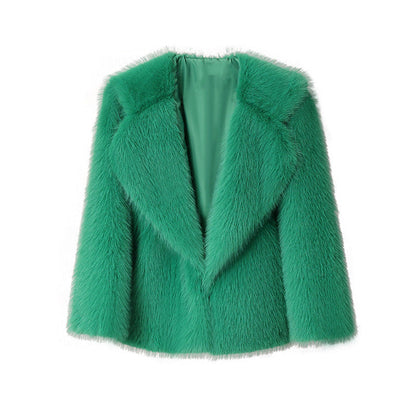 Women's Faux Fur Jacket Elegant Soft Cut