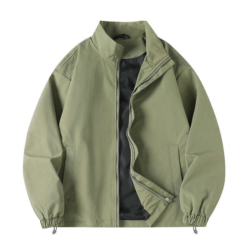 Men's Windbreaker Jacket Sporty With Collar And Pockets