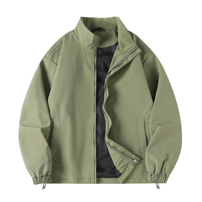 Men's Windbreaker Jacket Sporty With Collar And Pockets